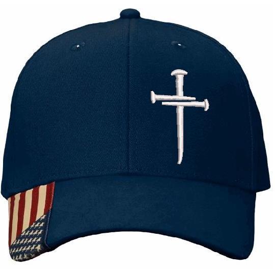 Premium Christian Snapback Hat for Men and Women Featuring Jesus 3 Nail Cross Design with Complimentary 4" Decal - Machine Washable and Versatile Fit (Size 6 1/2" to 7-7 3/4")